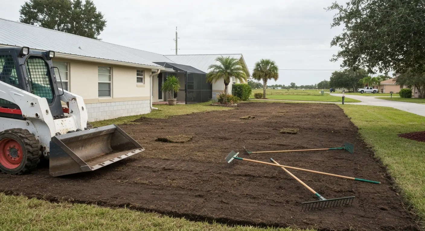Sod removal and yard prep
