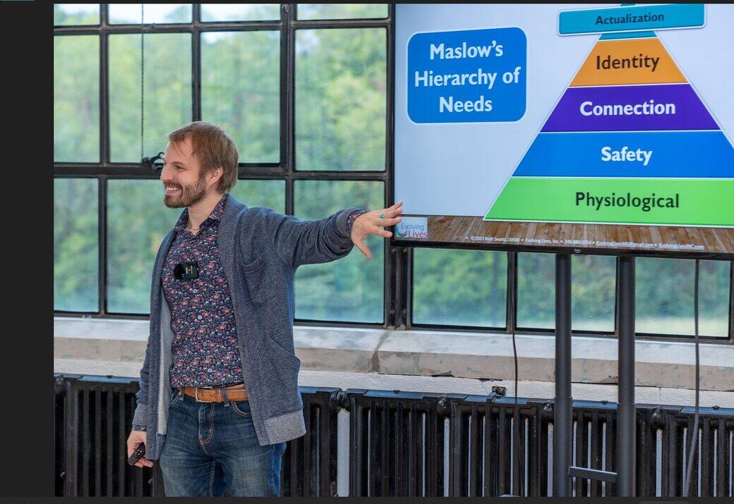 Matt speaking — Maslow's Hierarchy of Needs