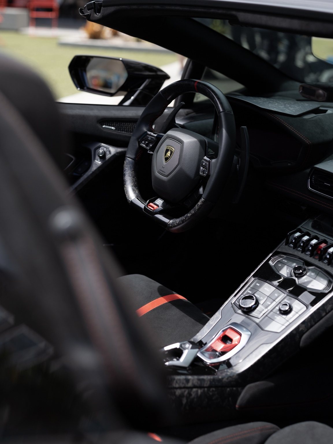 Lamborghini interior detail