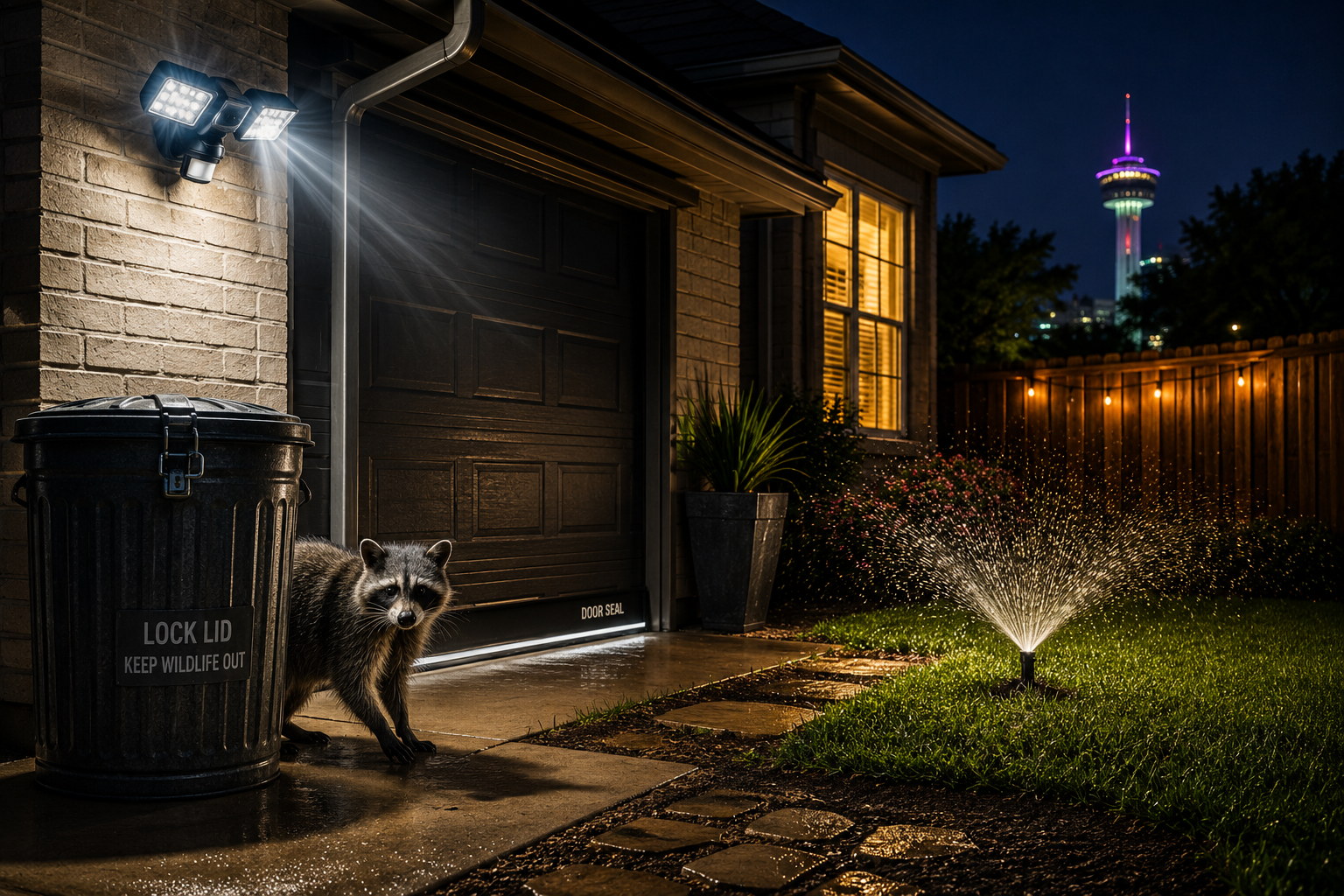 exterior protection from raccoons and other wildlife intruders