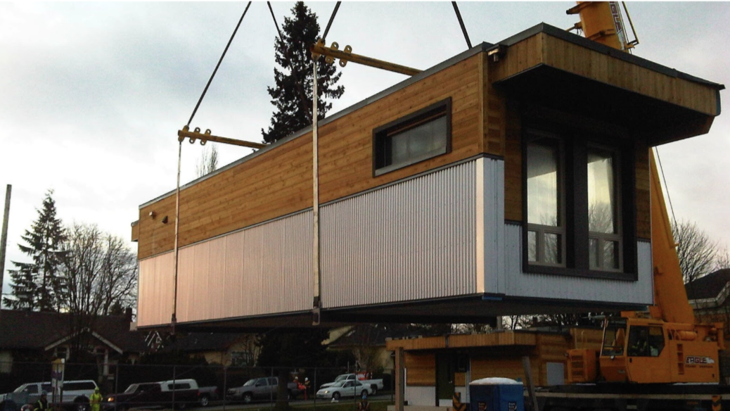 modular install with crane modular install with crane