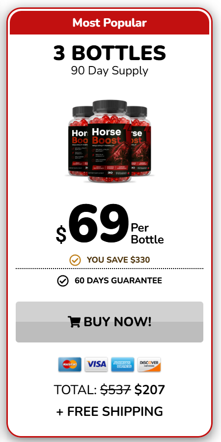 Horse Boost Buy Three Bottles