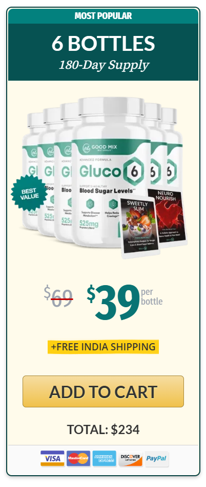 Glucose Burn Buy Six Bottles