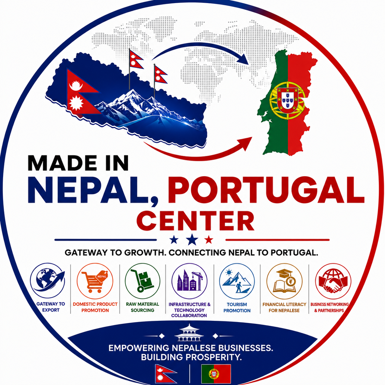 Made in Nepal, Portugal Center Logo