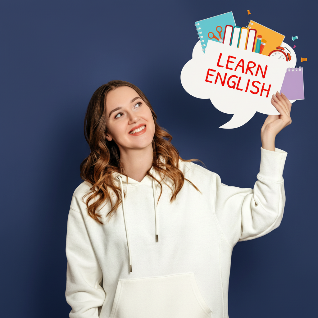 ket-exam-prepe-student-girl-holding-speech-bubble-with-text-learn-english ket-exam-prepe-student-girl-holding-speech-bubble-with-text-learn-english