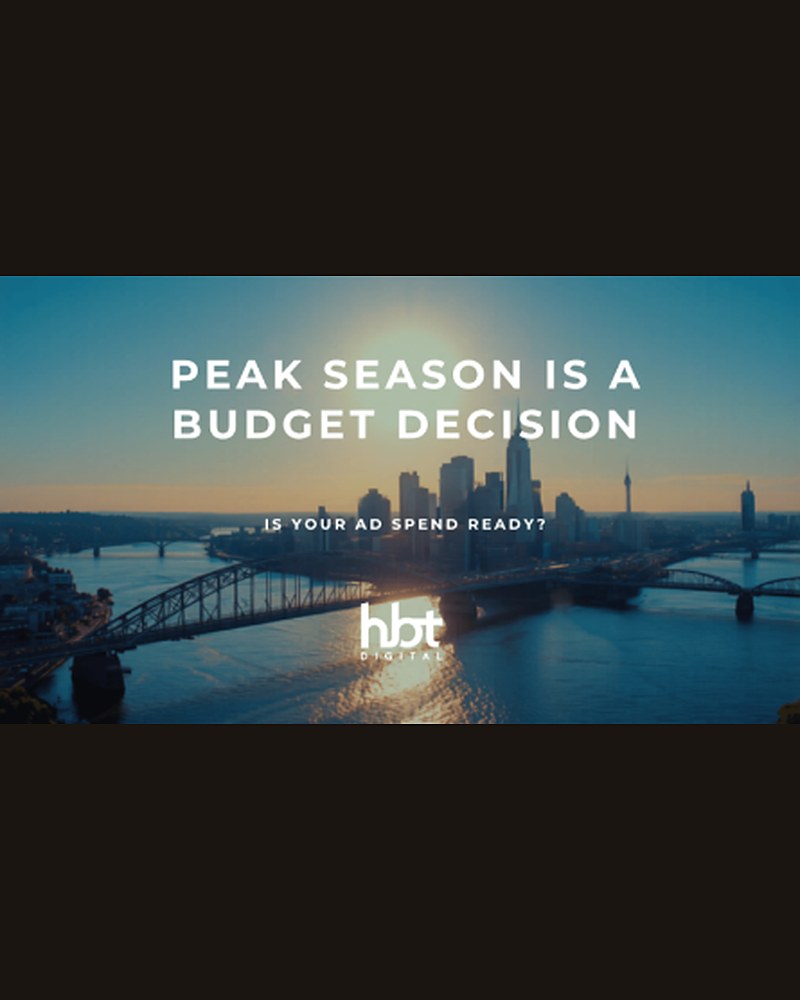 Peak Season Is A Budget Decision — Pittsburgh skyline graphic