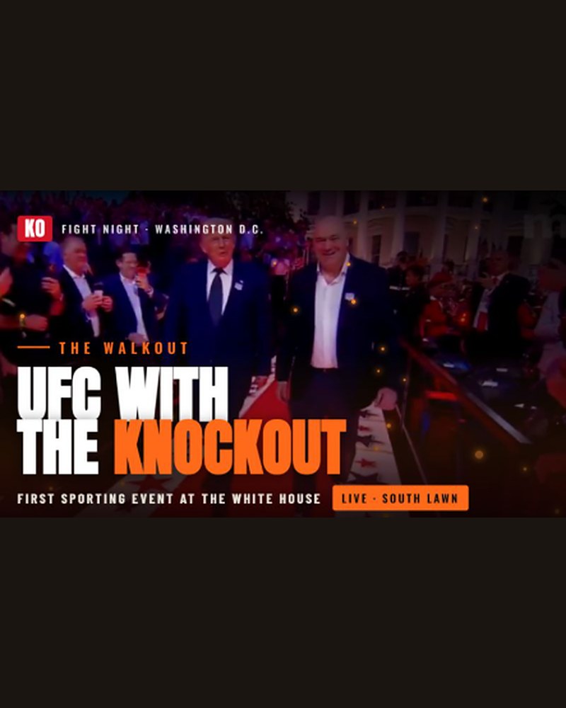 UFC With The Knockout — first sporting event at the White House