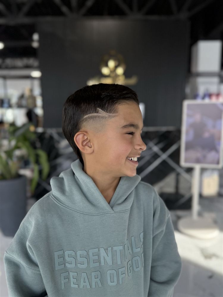 Dégradé avec trait de style — enfant
