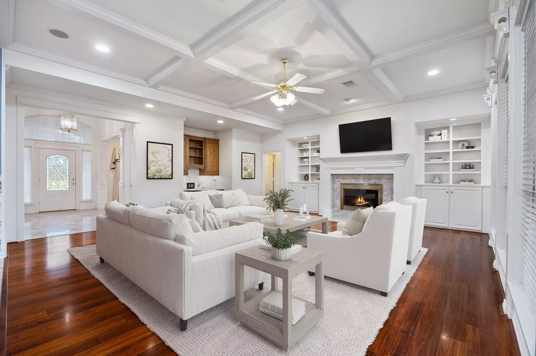 Luxury living room with elegant furnishings