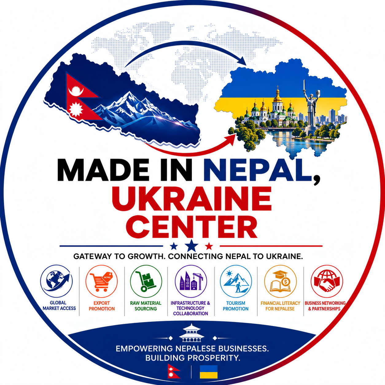 Made in Nepal, Ukraine Center logo