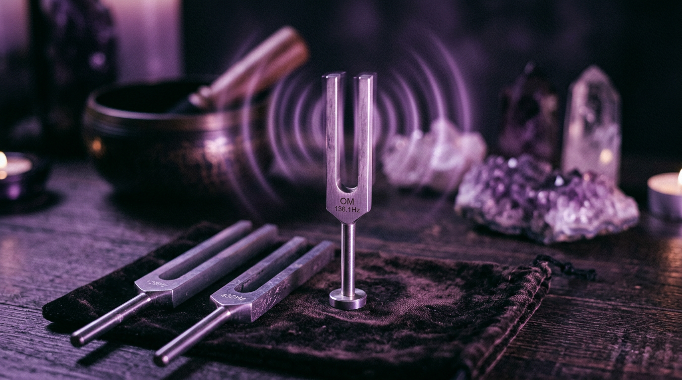 Tuning forks for sound frequency healing
