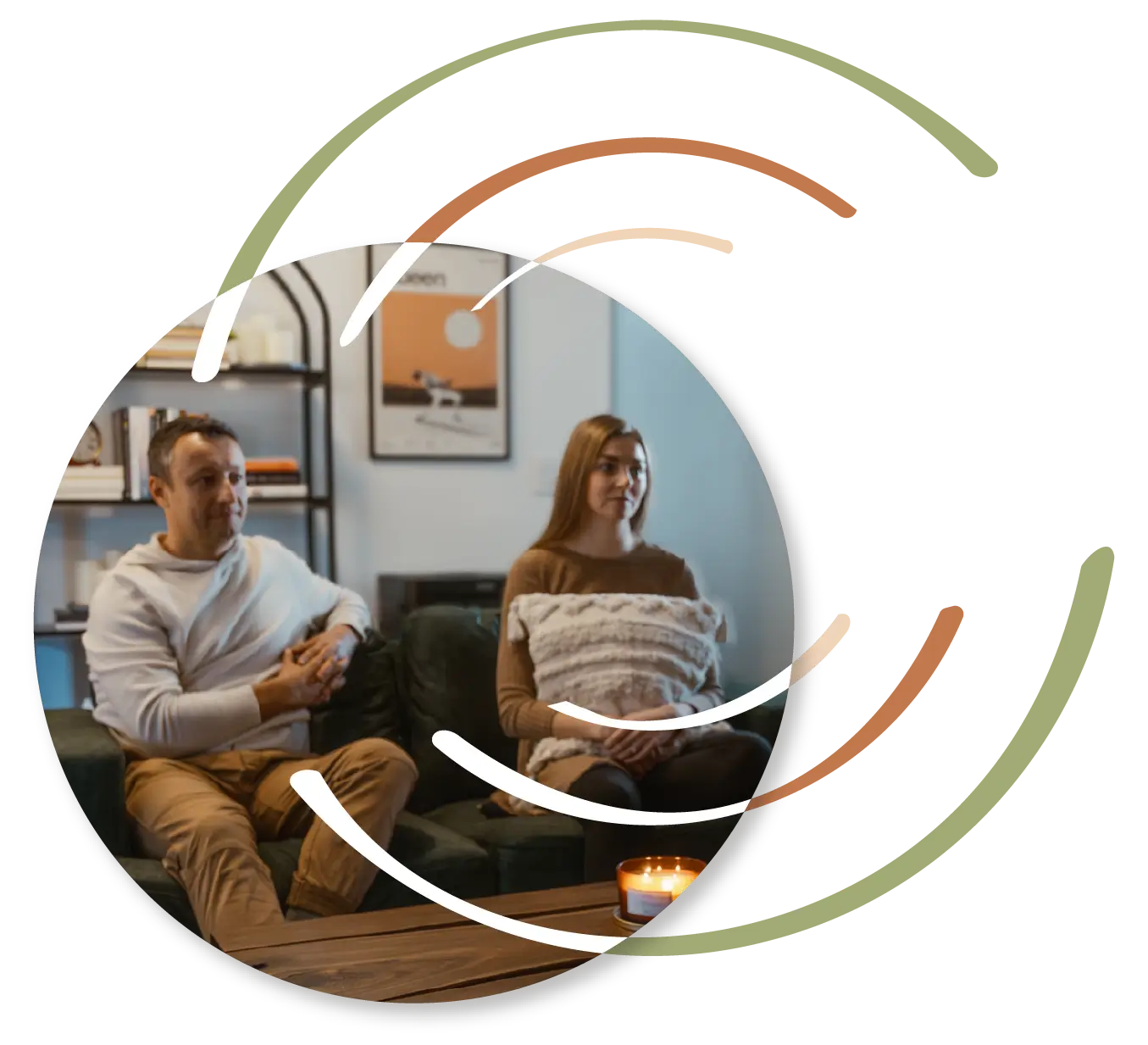 Couple in therapy session with Heather Rawson