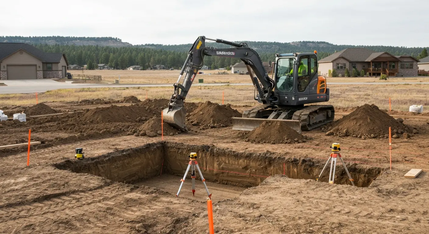 Foundation excavation in Rapid City