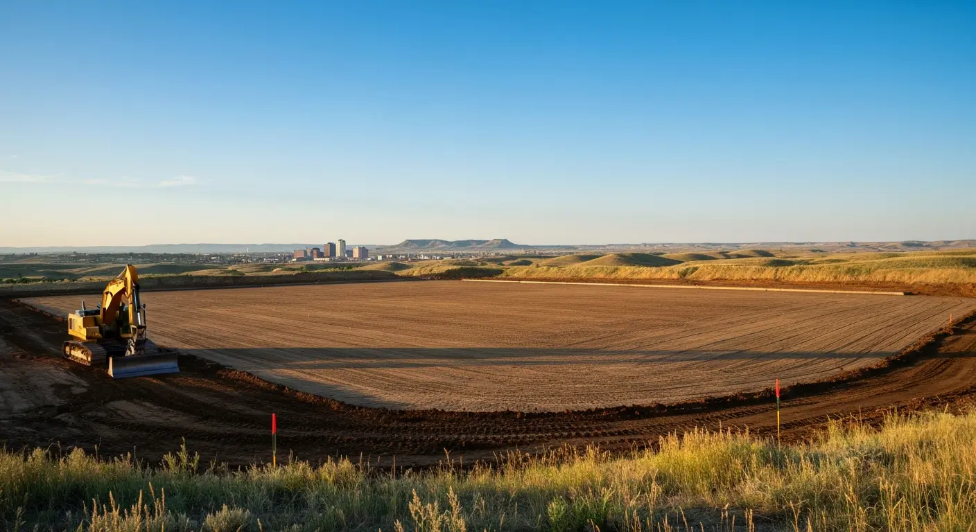 Site grading and development near Rapid City