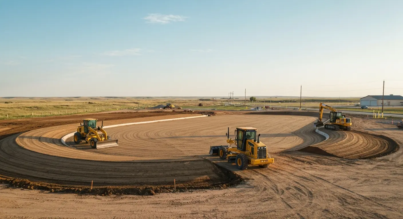 Commercial site grading
