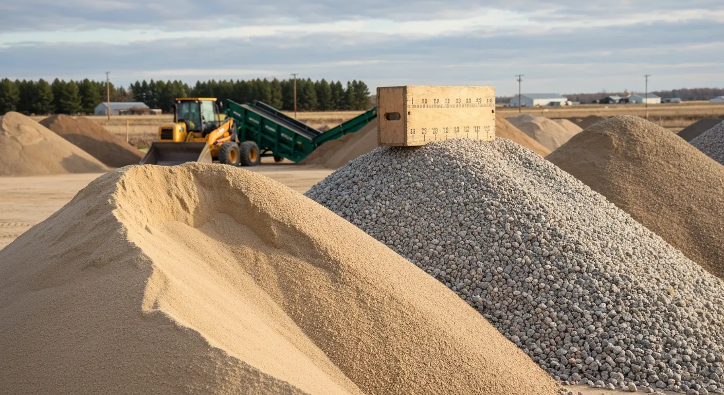 Sand and gravel materials