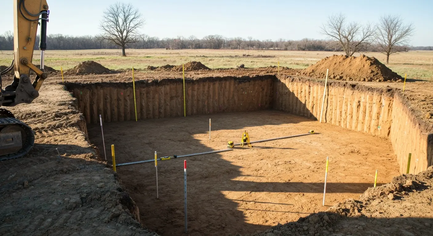 Foundation excavation