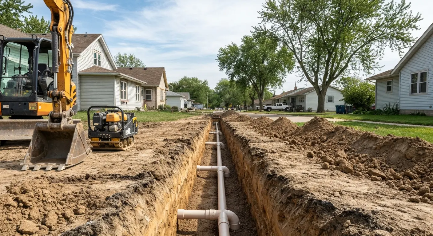 Utility trenching services