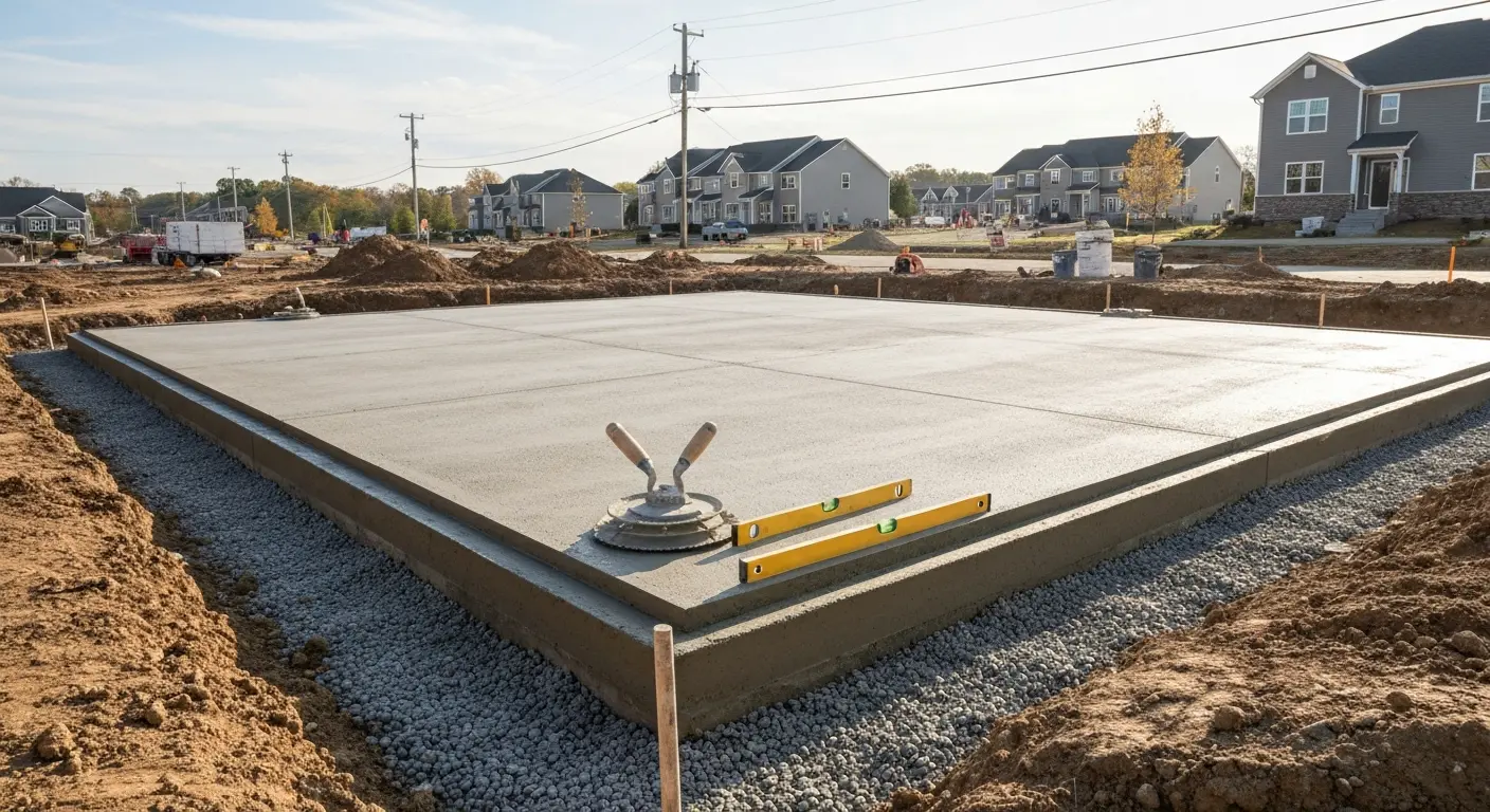 Foundation concrete work