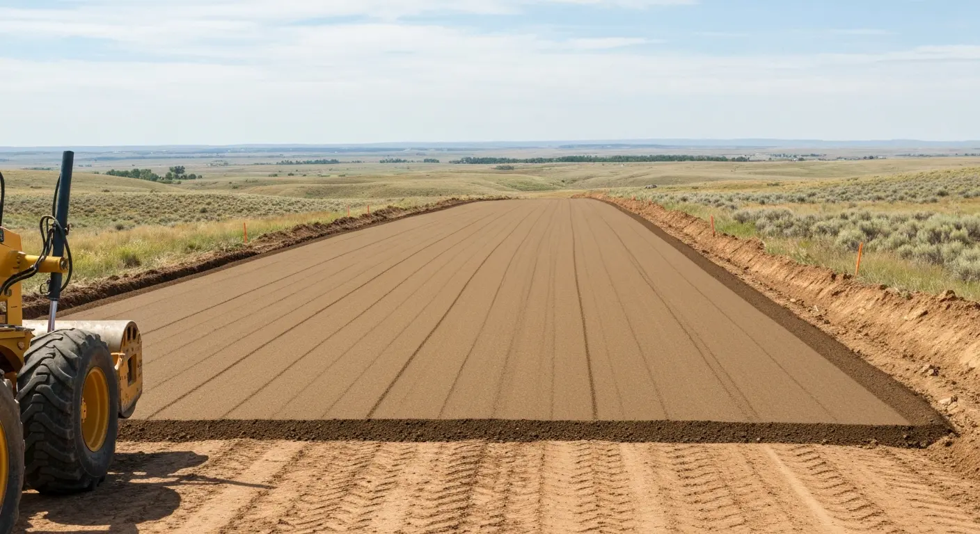 Road grading project