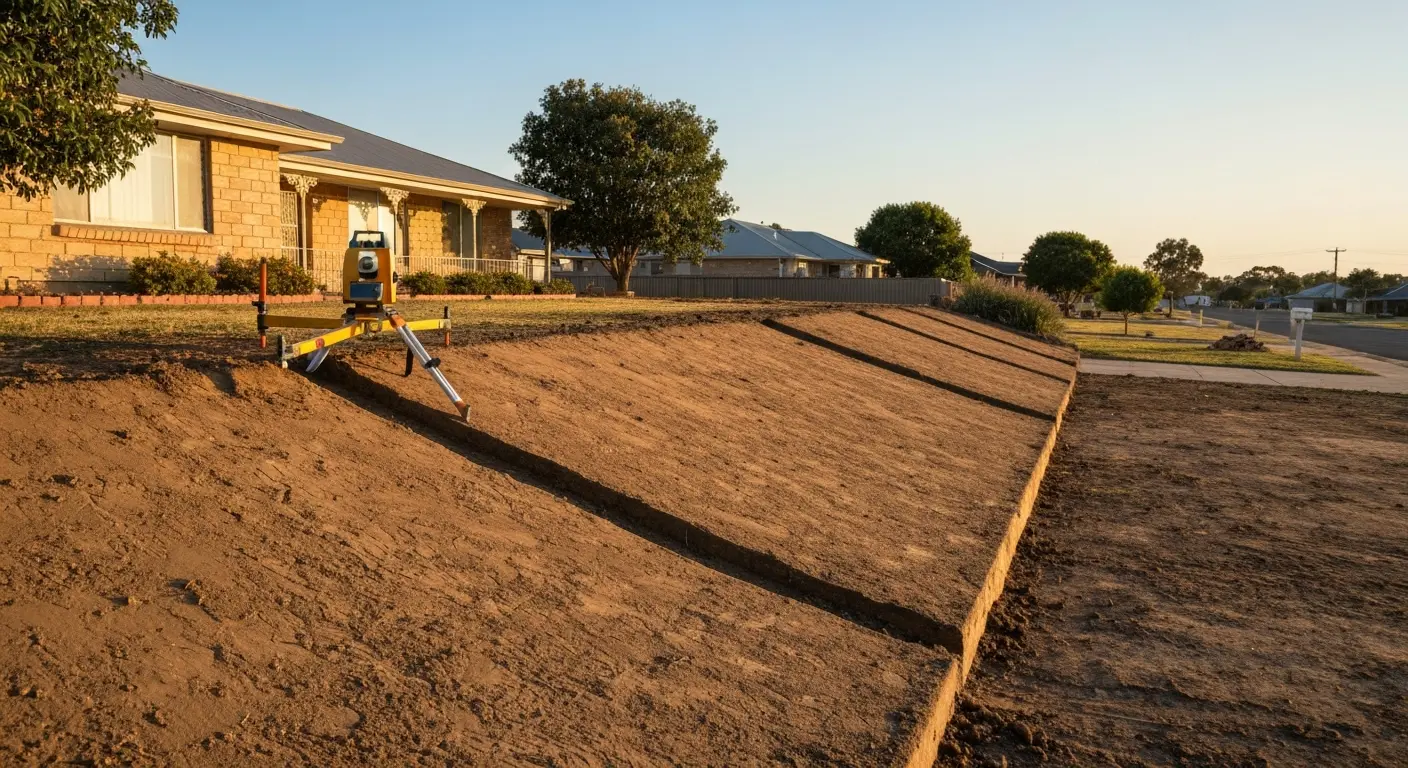 Site grading and leveling