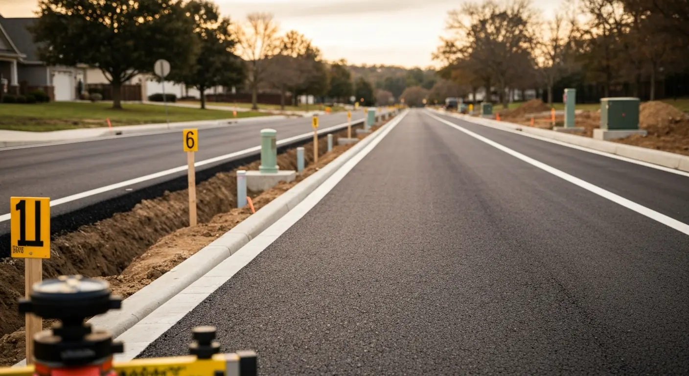 Road building and utilities installation