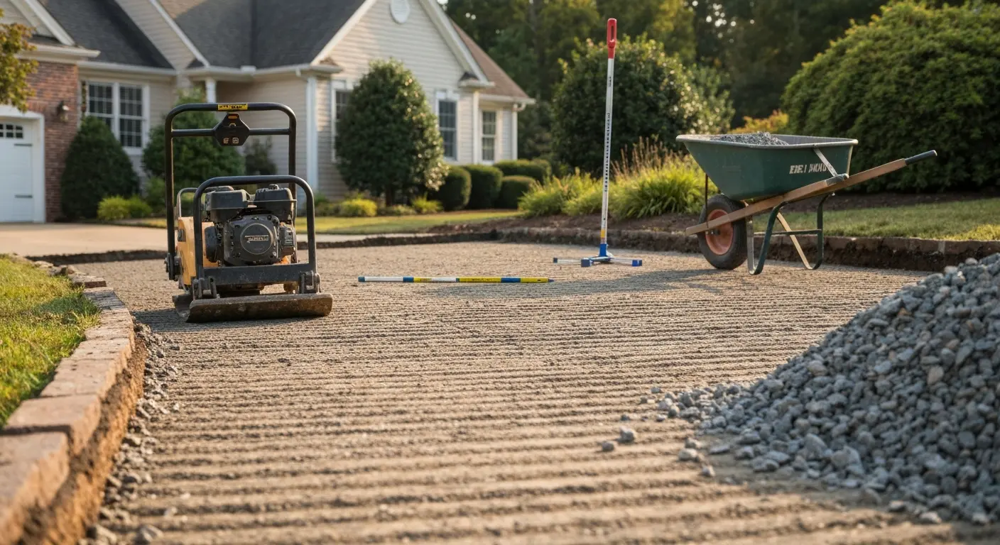 Driveway and road preparation