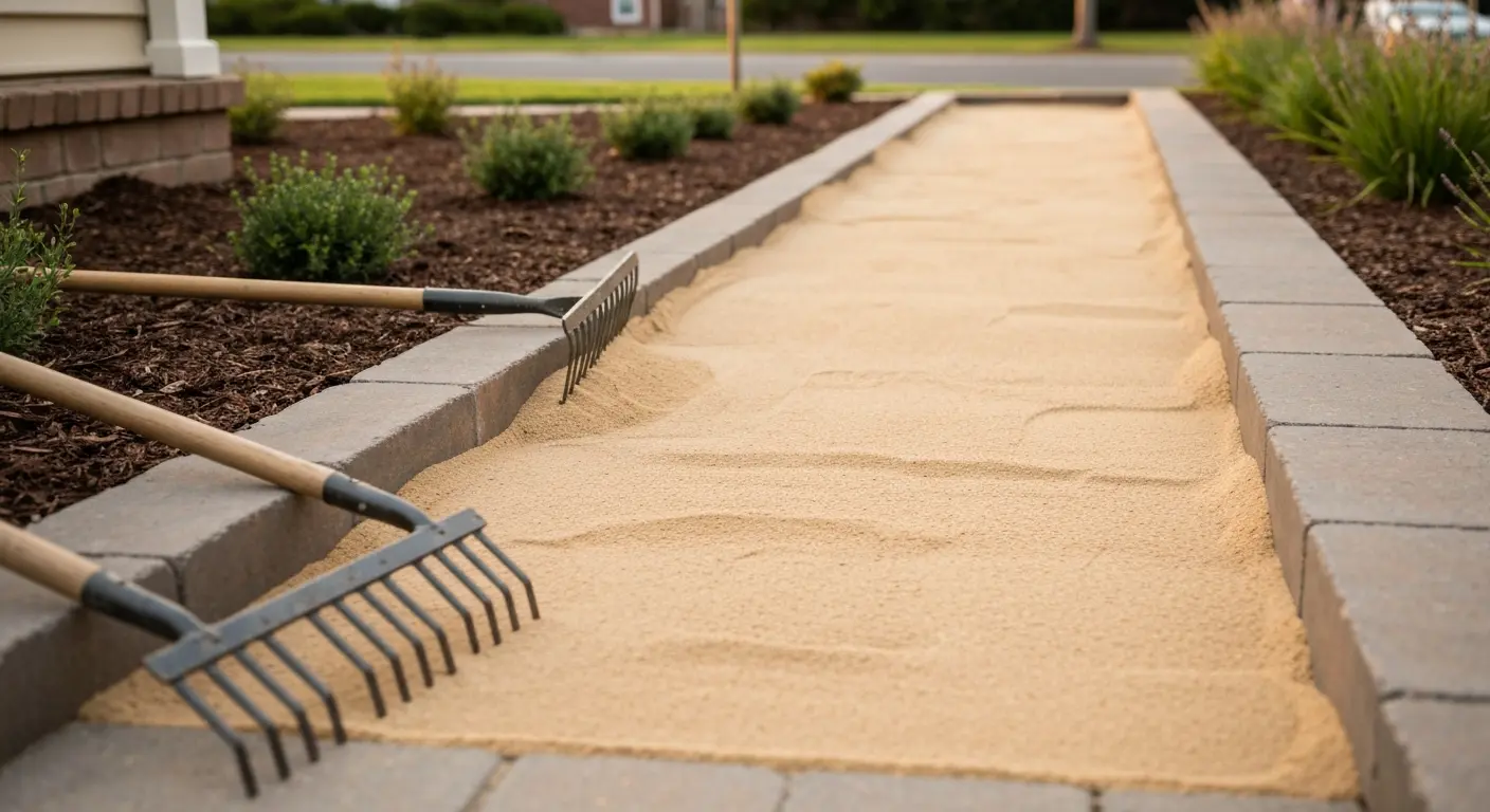 Landscape sand for garden and outdoor projects