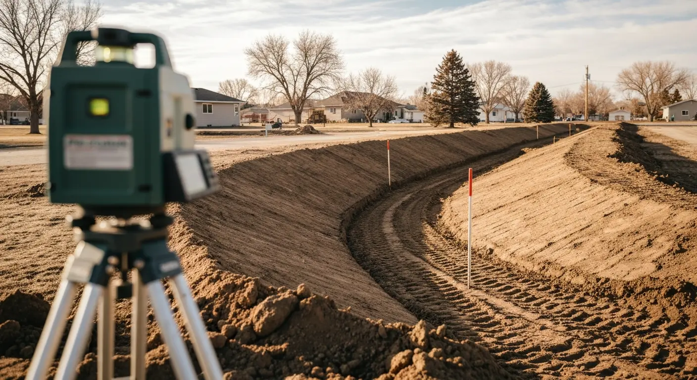 Site grading work