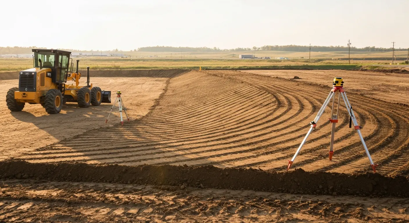 Site grading and slope work in Sturgis