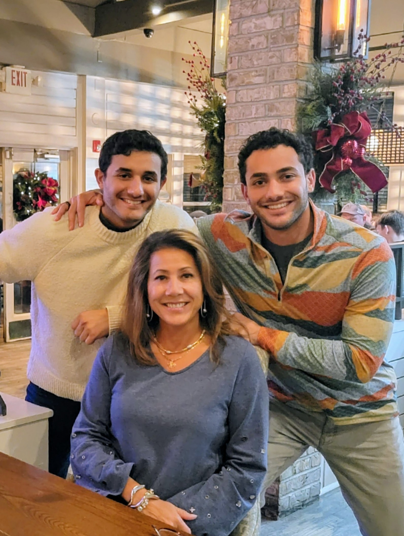 Monique with her sons