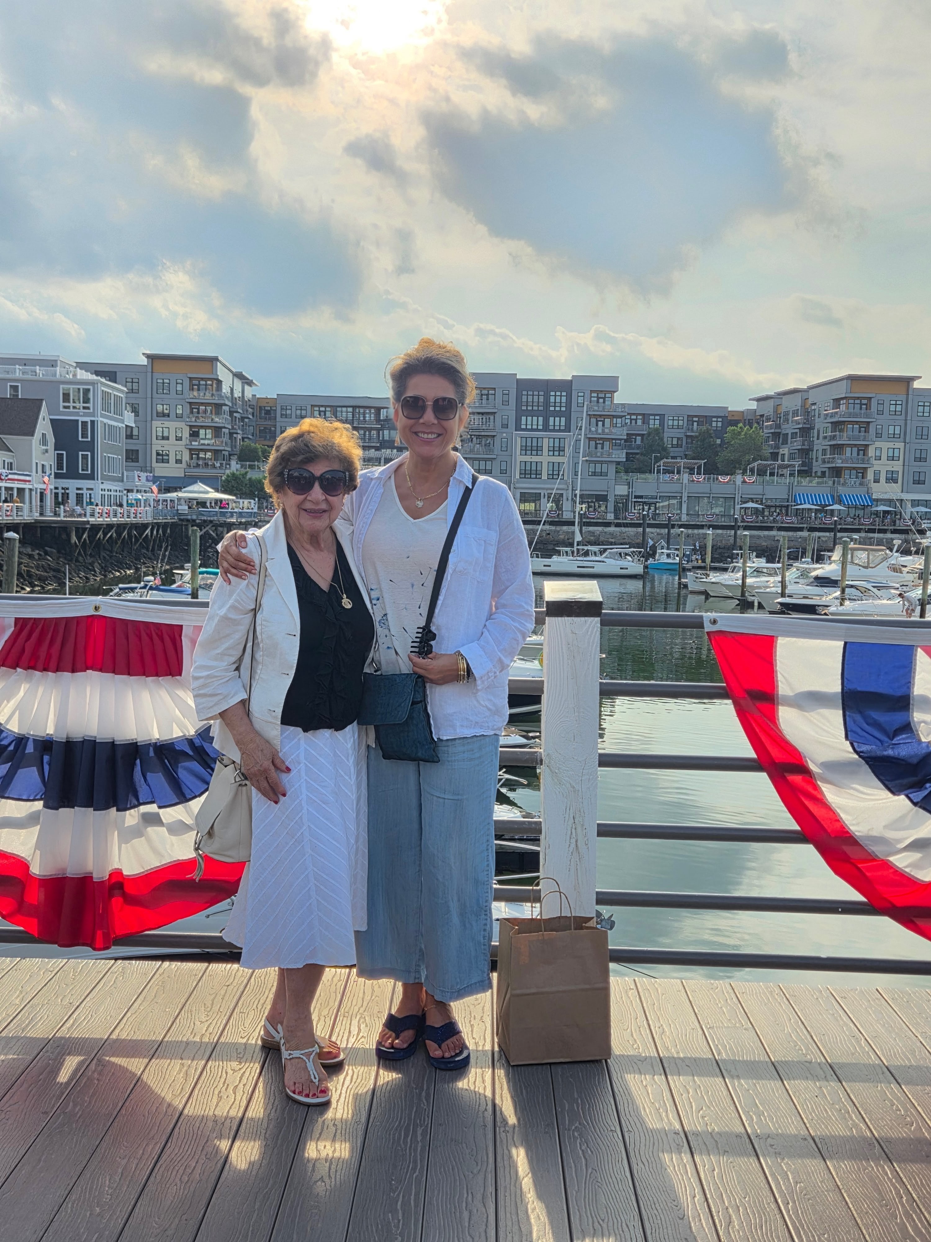Monique with her mother