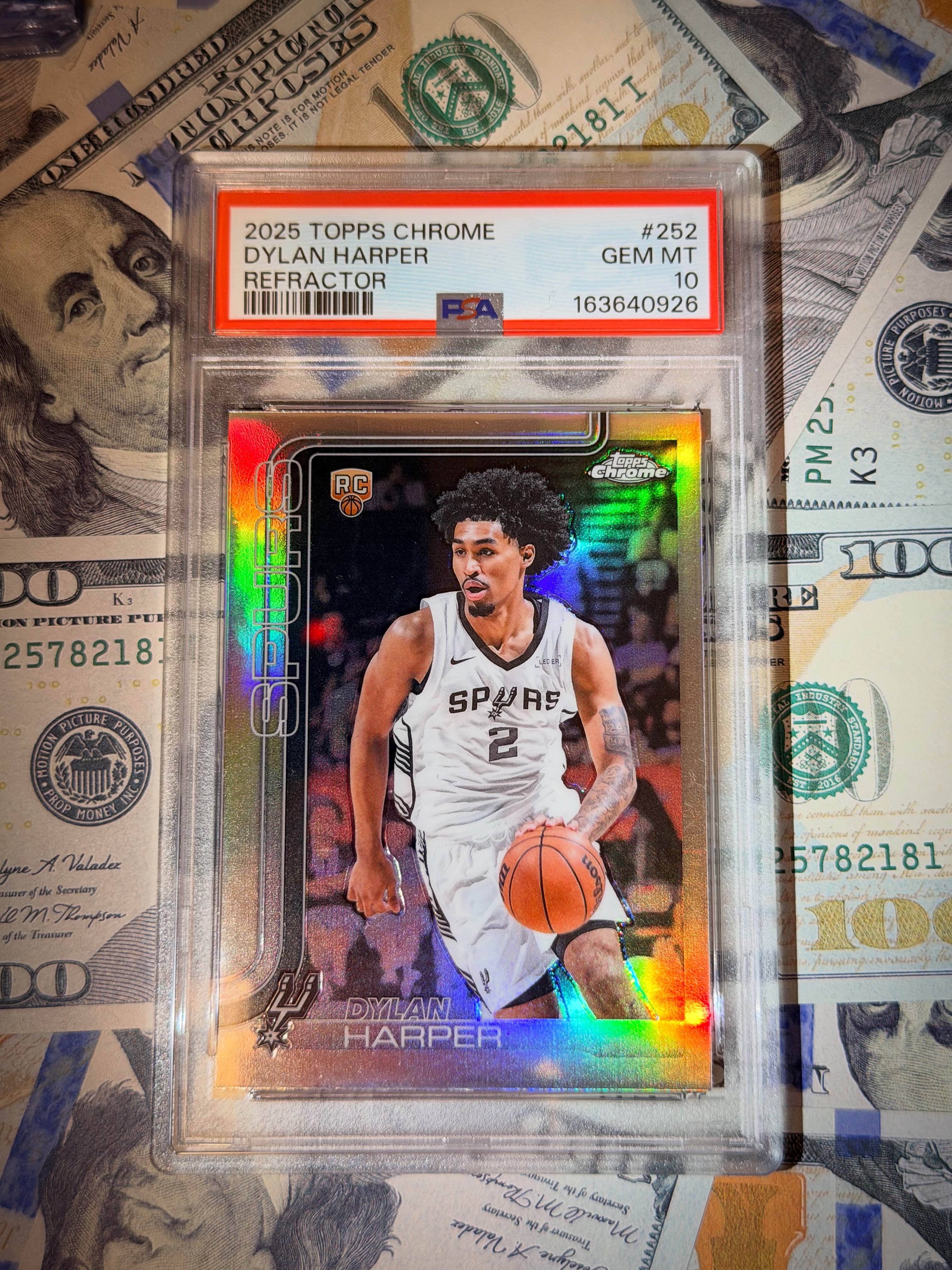 Freshly graded sports card from a Tilted Sports Cards submission