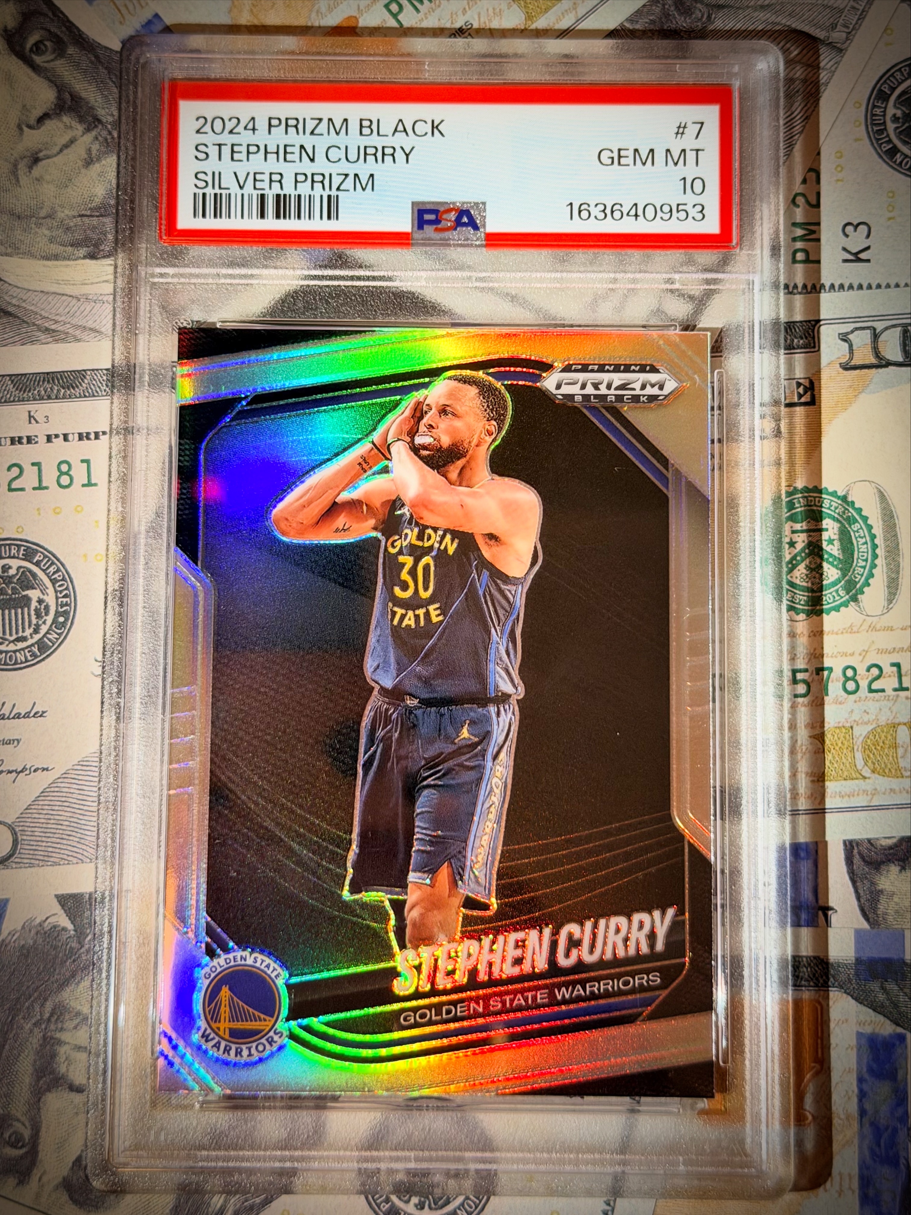 Freshly graded sports card from a Tilted Sports Cards submission