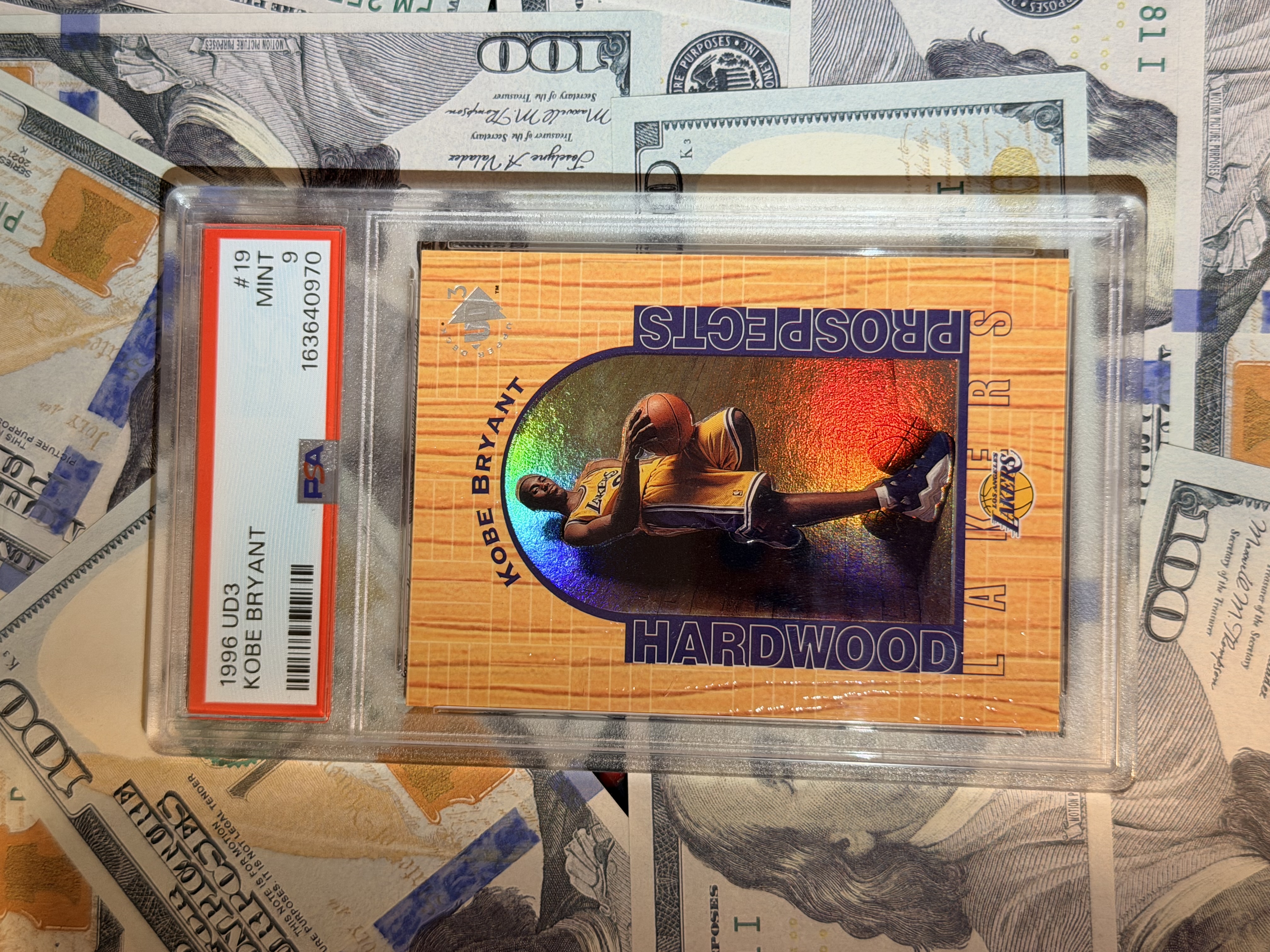 Freshly graded sports card from a Tilted Sports Cards submission