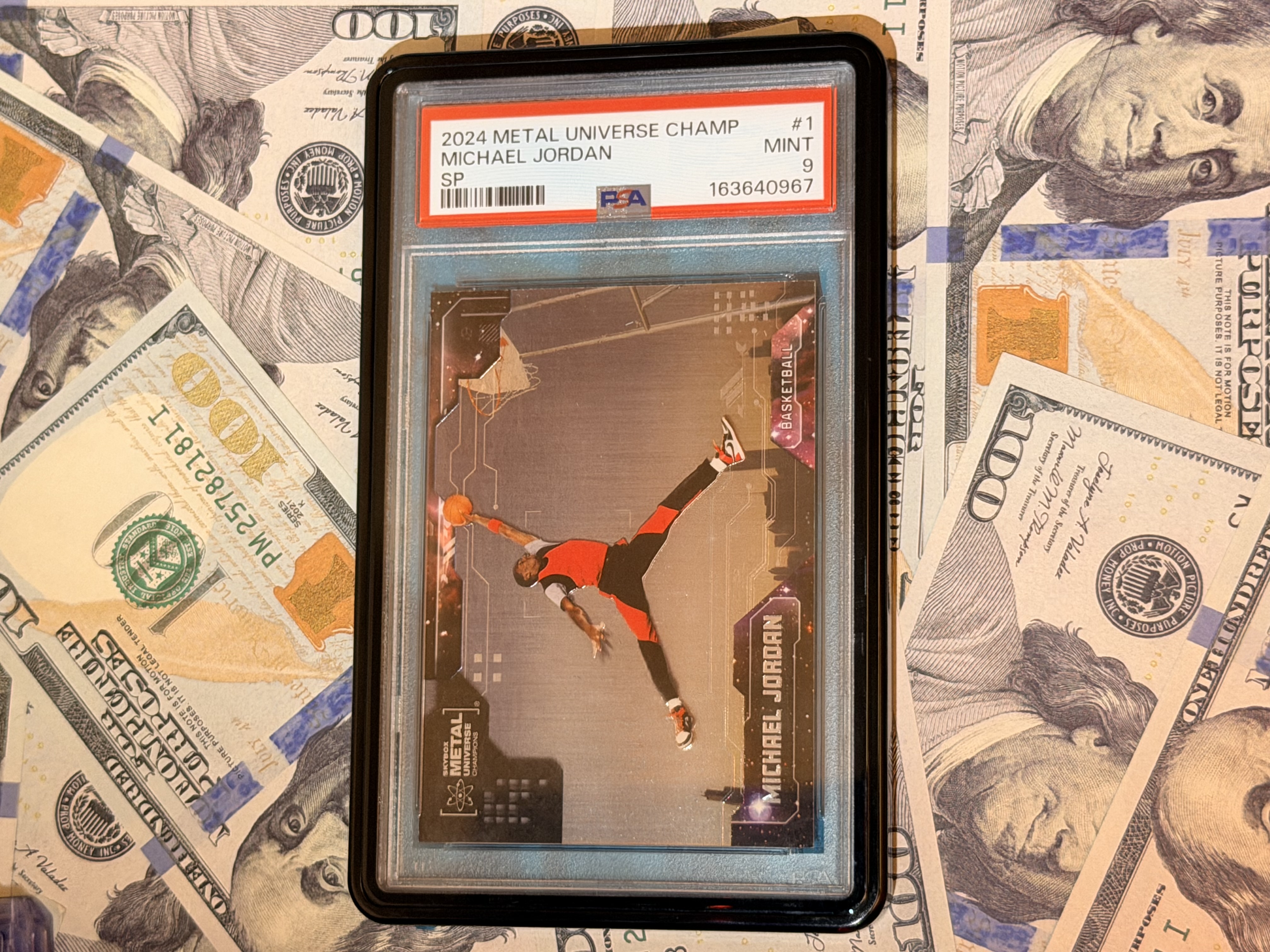 Freshly graded sports card from a Tilted Sports Cards submission