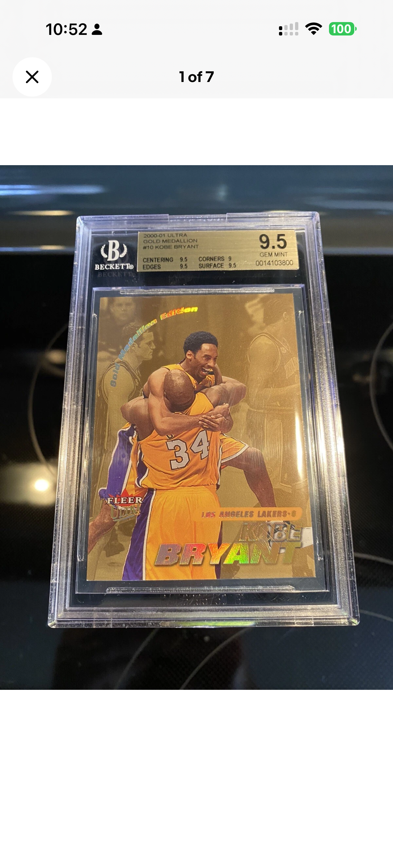 Sports card recently purchased by Tilted Sports Cards in Orange County California