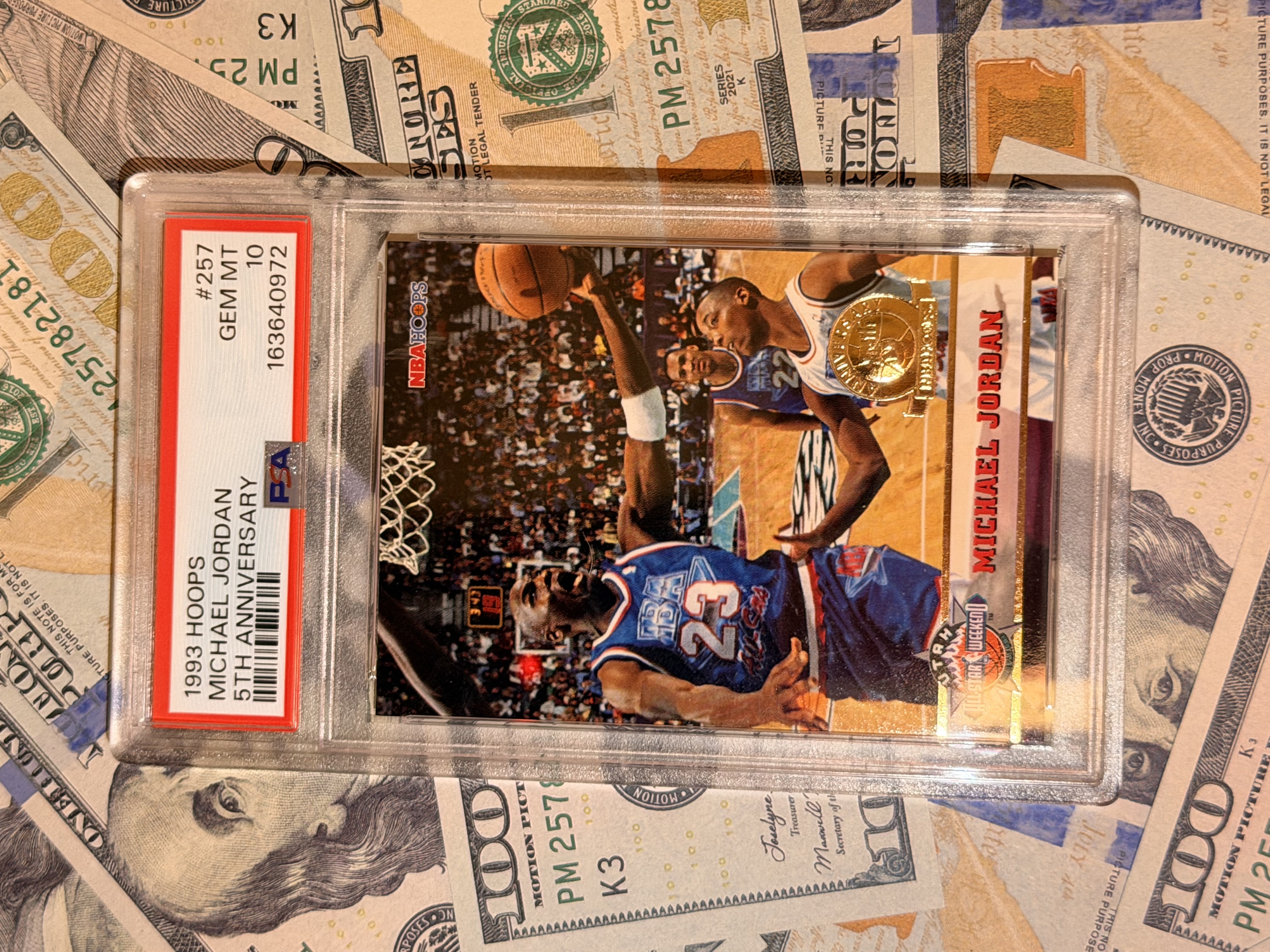 Freshly graded sports card prepared by Tilted Sports Cards
