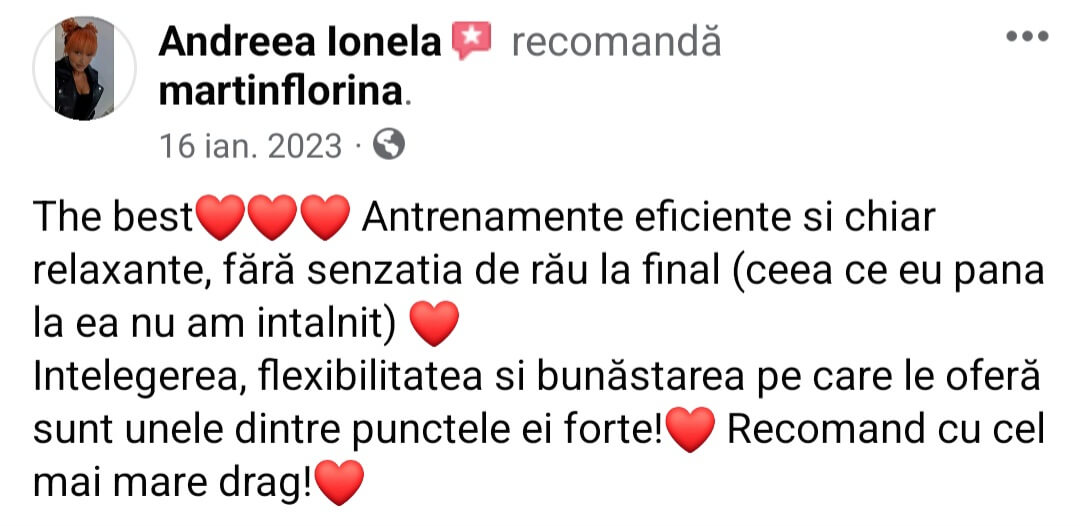 Recenzie scrisă client FHT