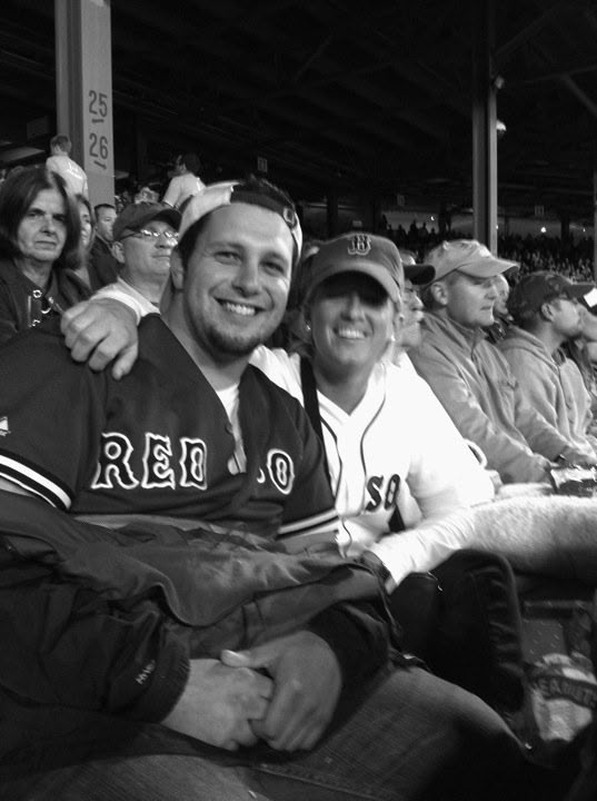 Geno & Heather at Red Sox game