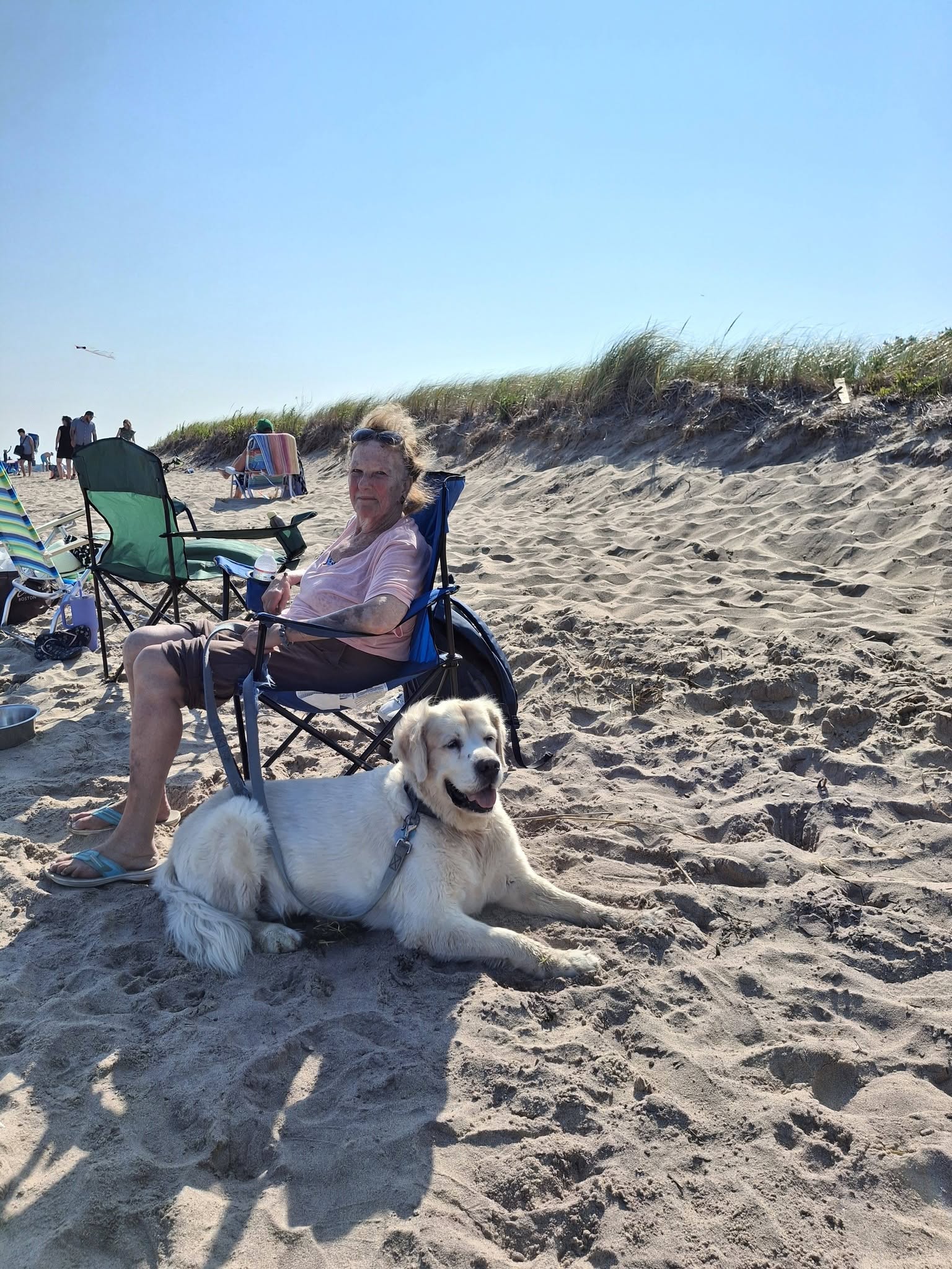 Kate and Frankie at the beach