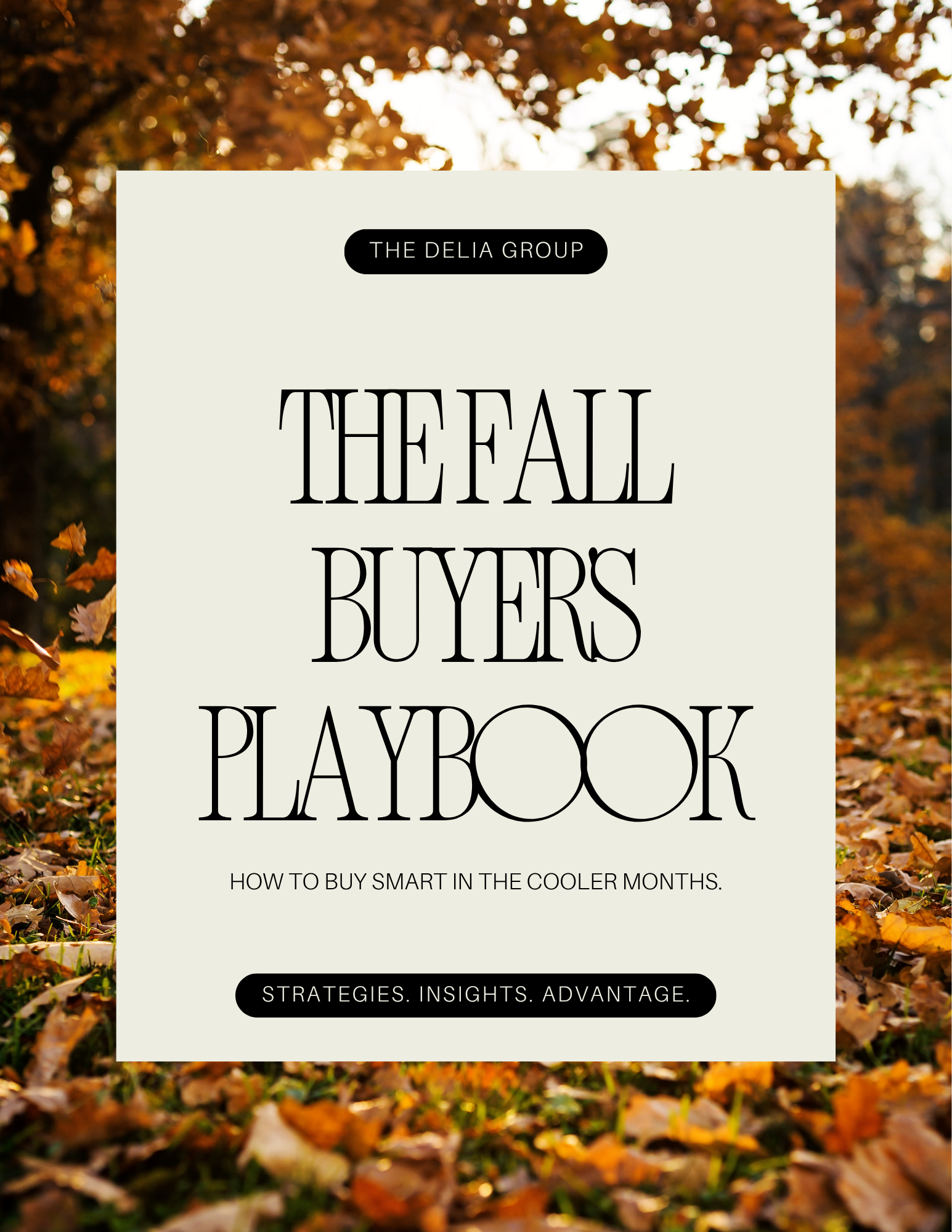 The Fall Buyer's Playbook guide cover from The Delia Group