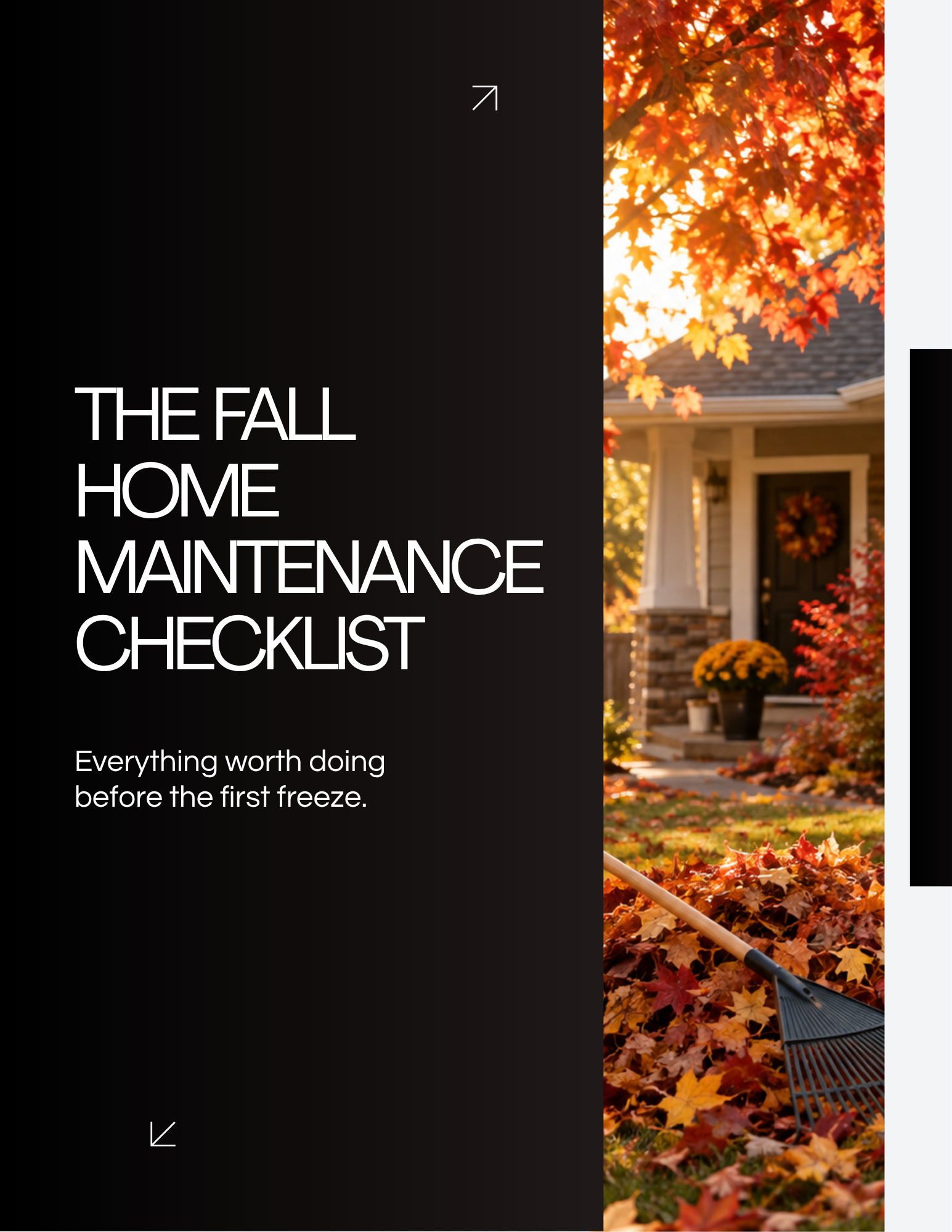 The Fall Home Maintenance Checklist guide cover