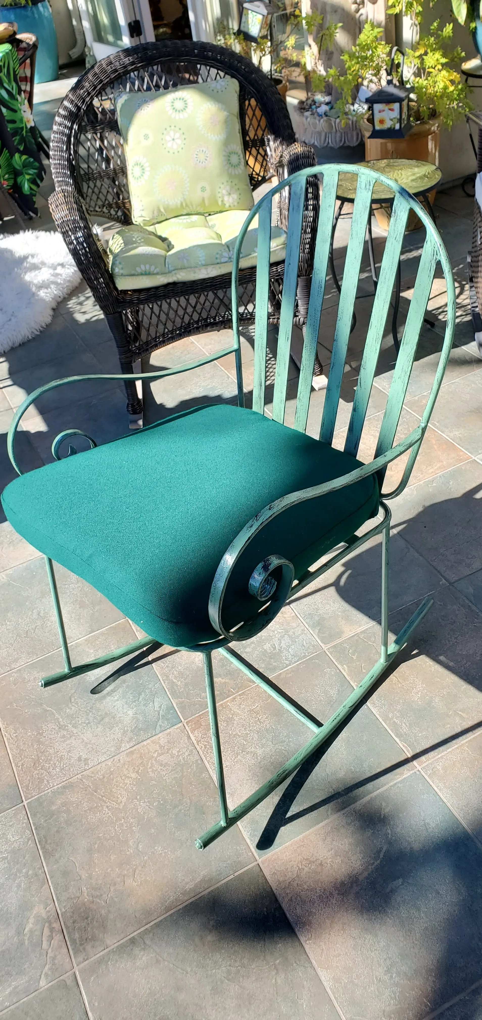 Custom iron chair