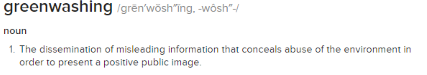 greenwashing 
