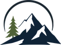 Live Free Software logo: mountains and a pine tree under a crescent