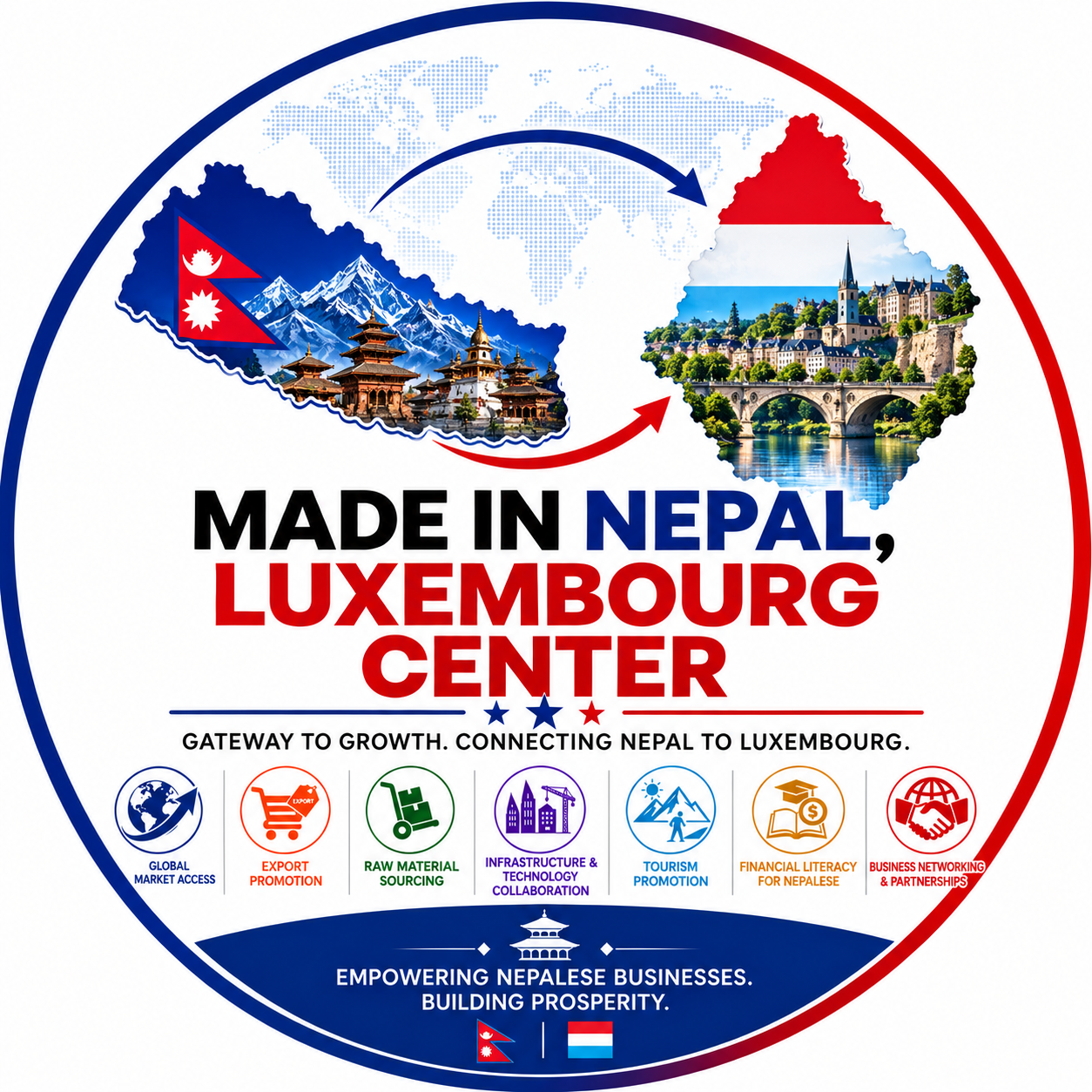 Made in Nepal, Luxembourg Center logo