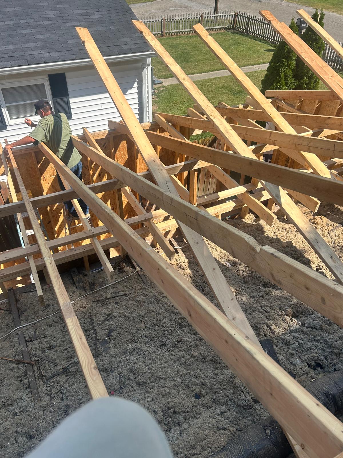 M&B Painting and Construction project photo in Westfield IN — custom deck building and staining