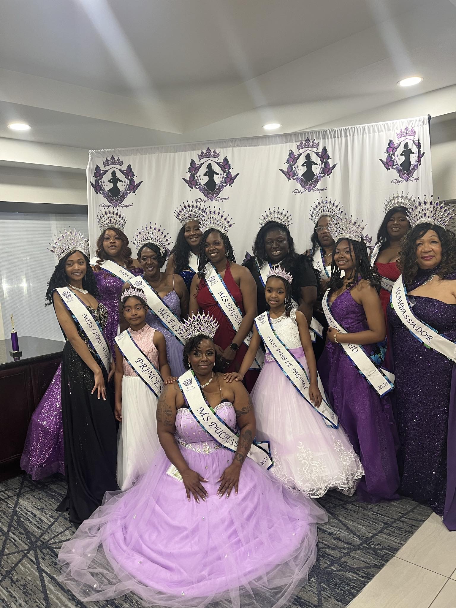 Pageant crown moment