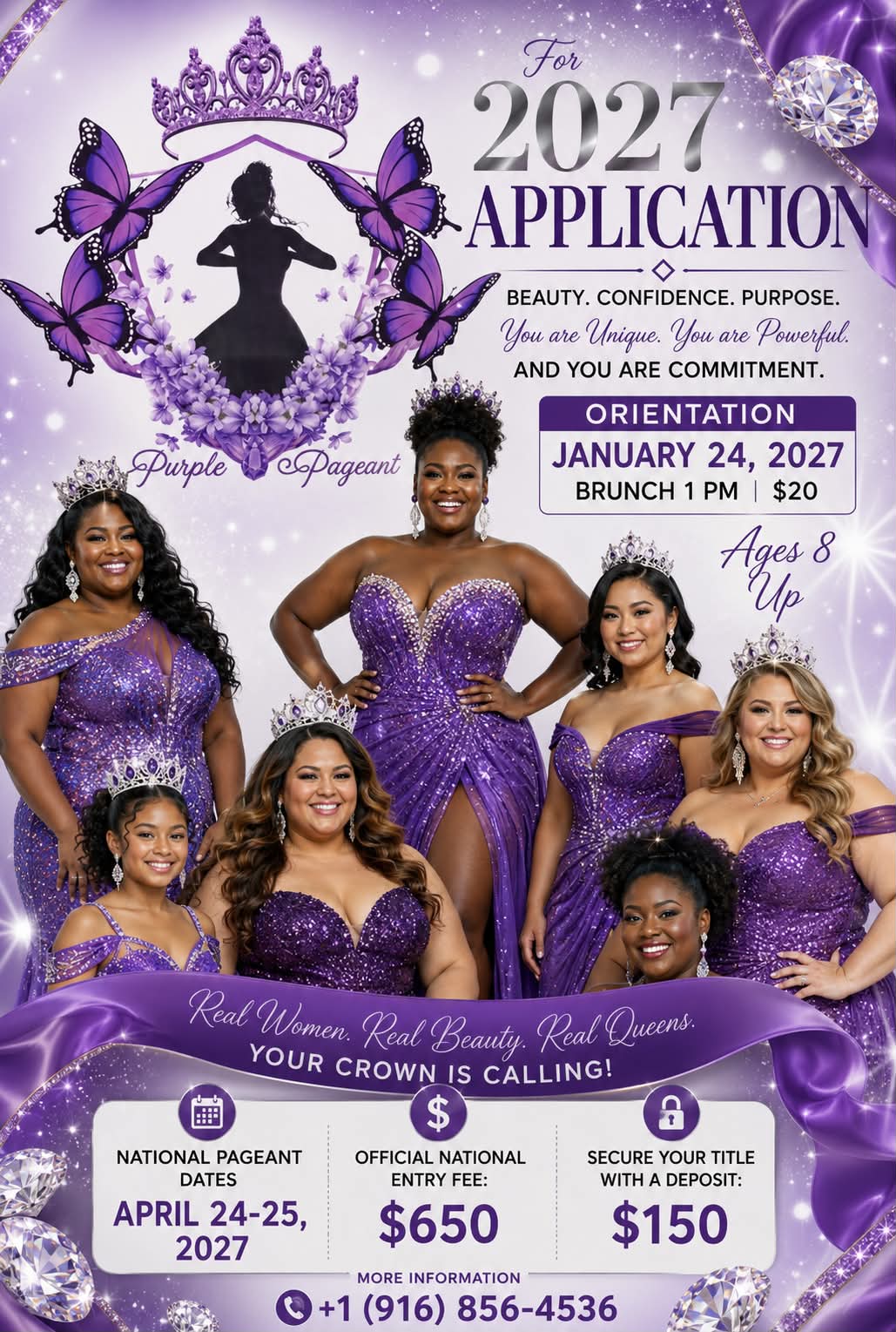 Purple Pageant 2027 flyer